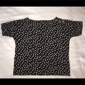 LOFT boatneck sweater type short sleeve top